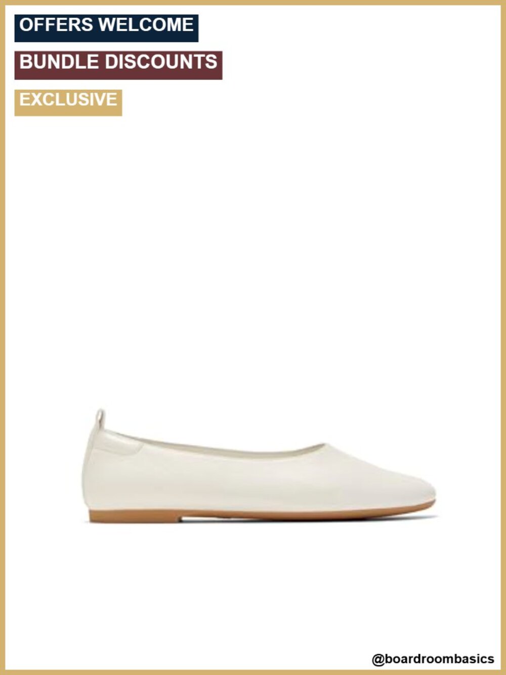 Women's Leather Ballet Flats - Comfortable Slip-On Shoes